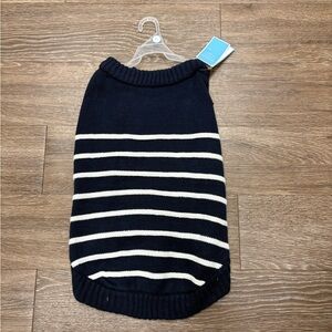 NWT Draper James Dog Sweater in Navy Mariner Stripe Size XL